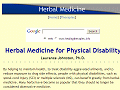 Herbal Medicine for Disability